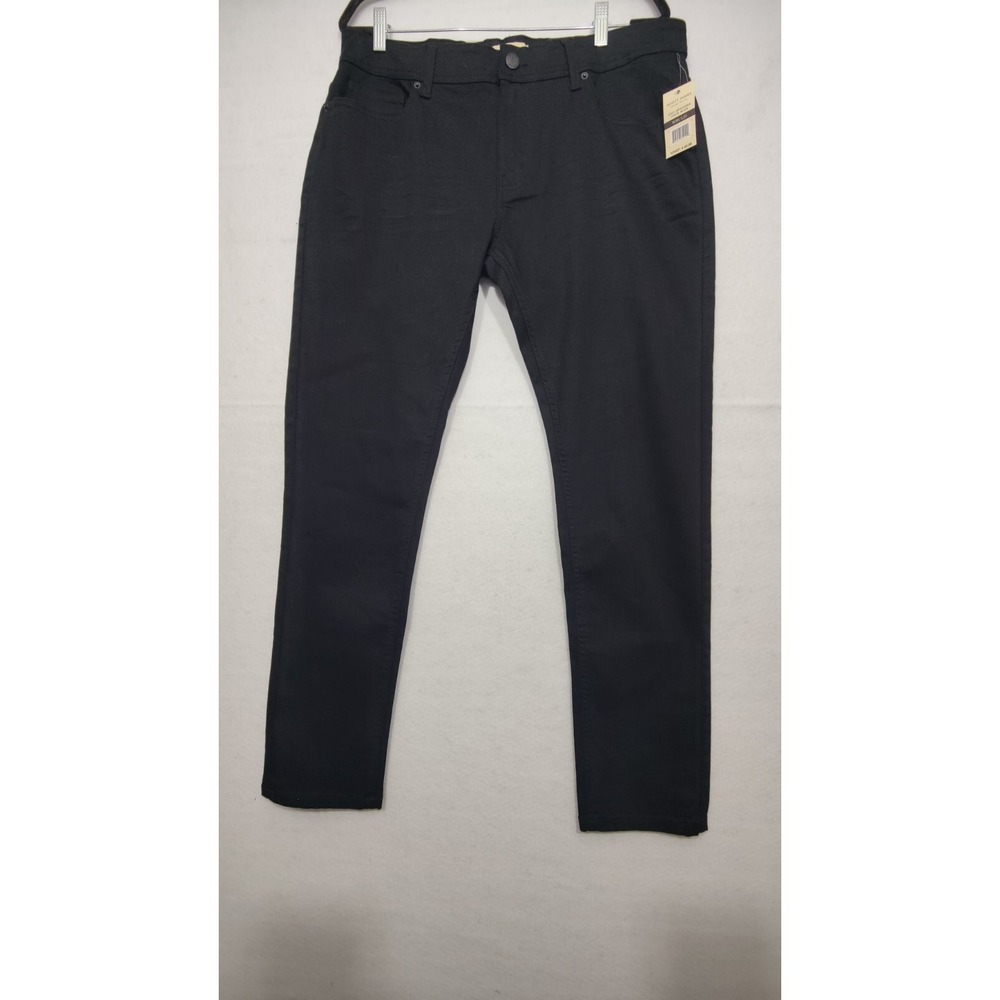 Scott James Slim Fit Stretch Jeans Men's SIZE 36 x32 Black  Stile SJP-99103 NWT